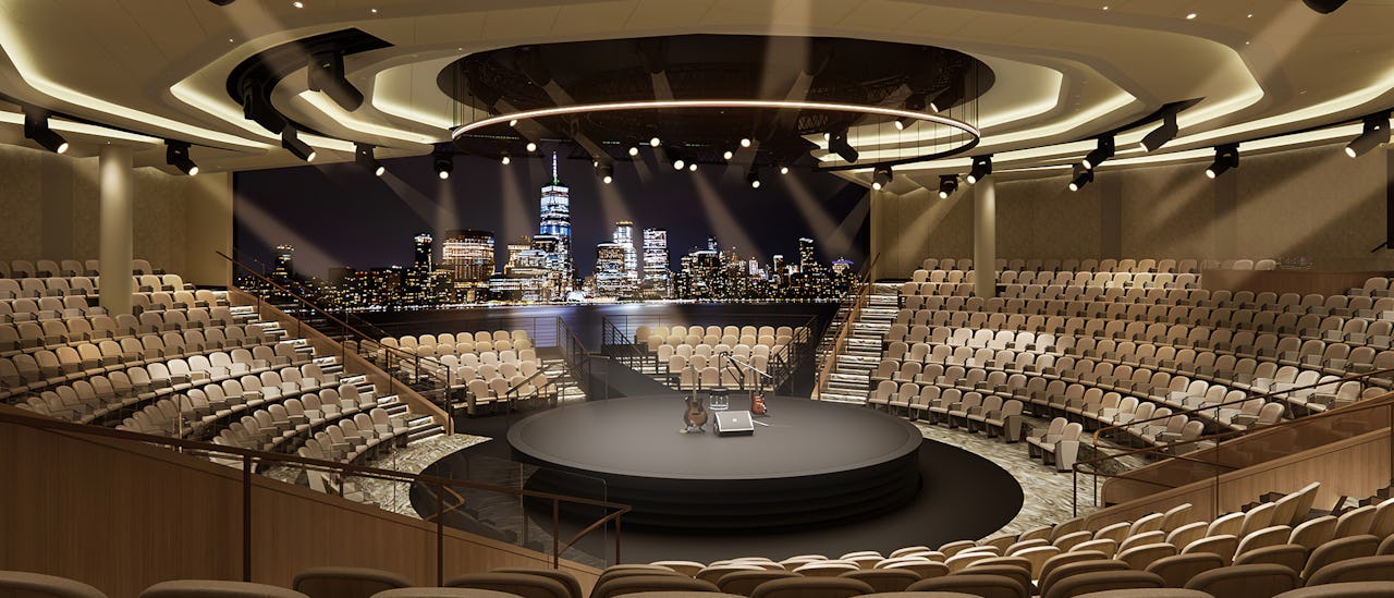 Teatern i väntan på en Las Vegas-inspirerad show