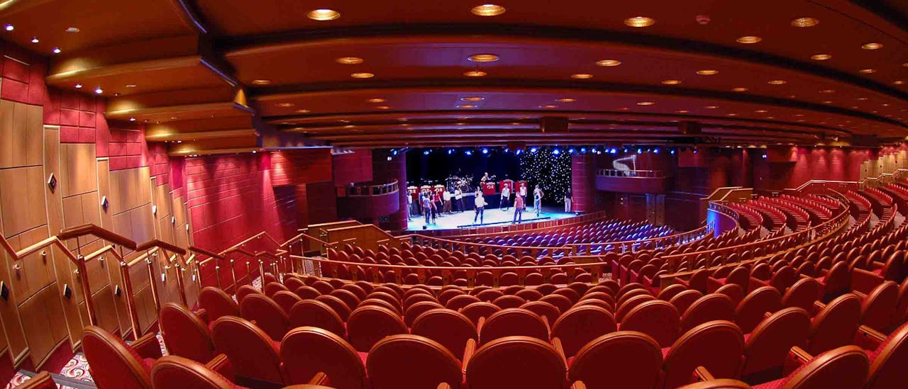 Teatern i väntan på en Las Vegas-inspirerad show