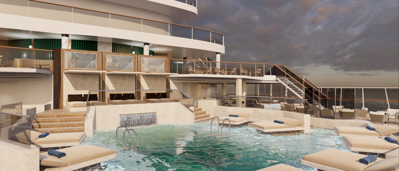 Atoll Pool & Bar - en intim pool med en avkopplande atmosfär