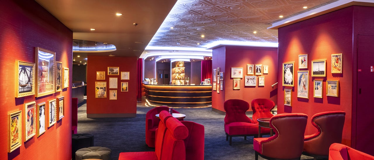 Le Cabaret Rouge inspirerad av Franska kabarélounger från 1920-talet