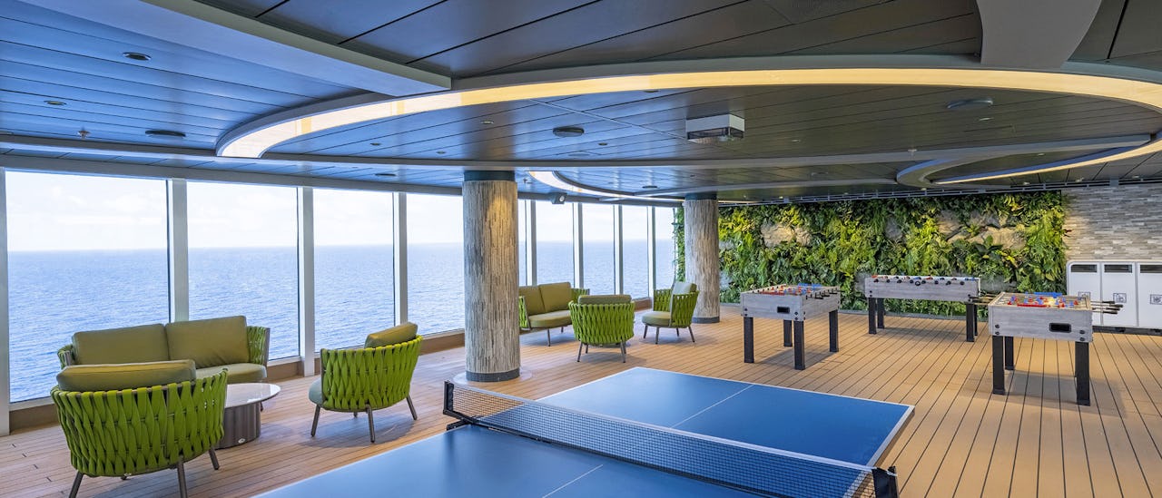 Här finns bordtennis bord