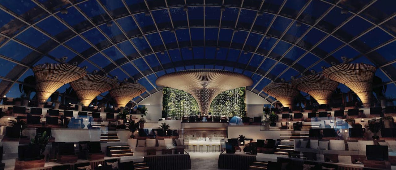 The Dome på kvällen