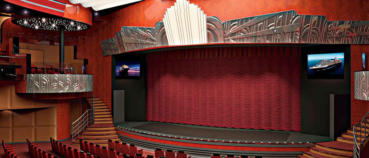 Teatern i väntan på en Las Vegas-inspirerad show