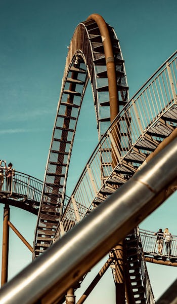 Parken Landschaftspark Duisburg-Nord i Duisburg, Tyskland.