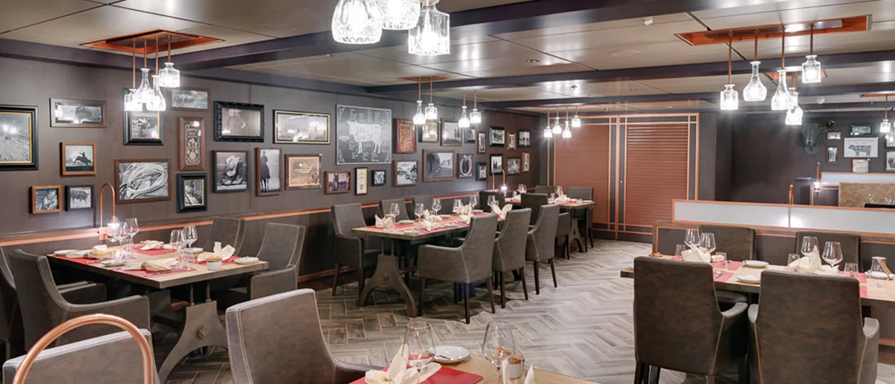 Restaurang Butcher's Cut ombord på MSC Cruises fartyg.