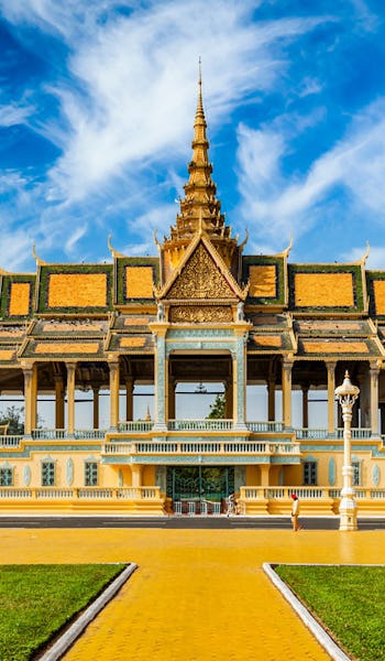 Kungliga slottet i Kambodjas huvudstad Phnom Penh.