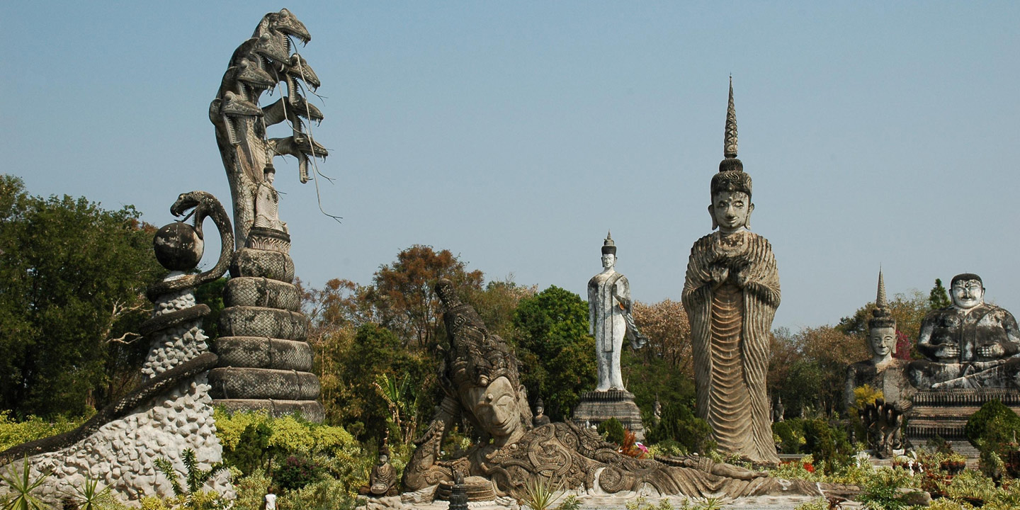 Sala Keoku park i Nong Khai i Thailand.