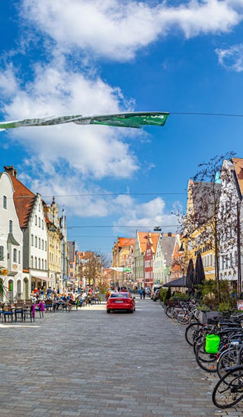 Citykärnan i Ingolstadt, Tyskland.