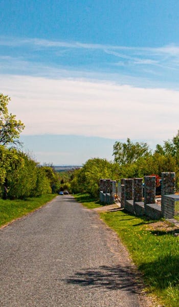 Chvaletice stadsgräns, Tjeckien.