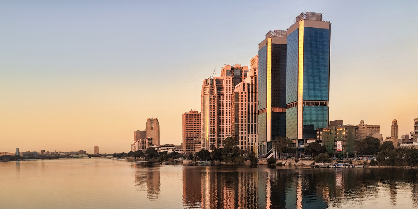 Kairo skyline, Egypten.