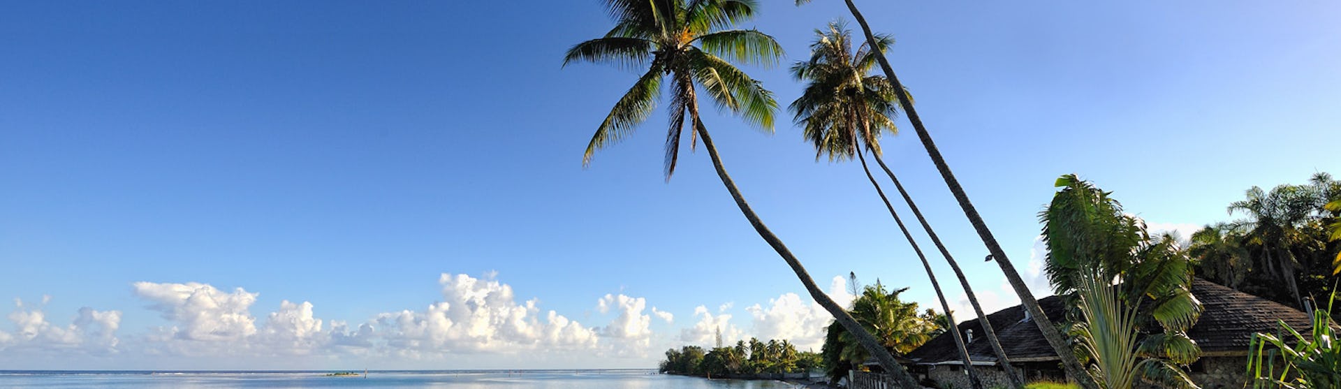 Härlig strand i Papeete på Tahiti, Franska Polynesien.
