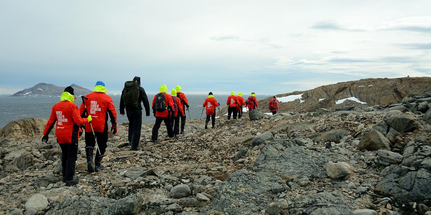 Expedition på Horseshoe Island i Antarktis.