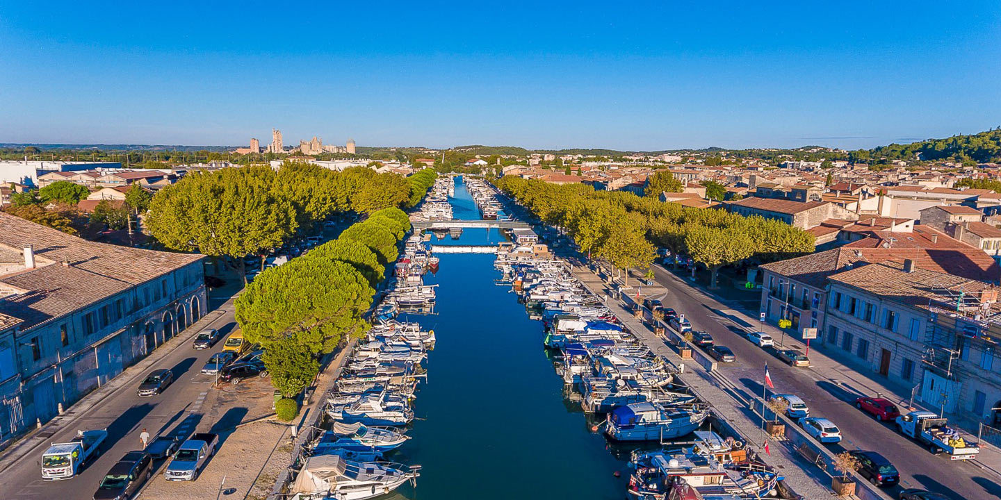 Kommunen Beaucaire i Frankrike.