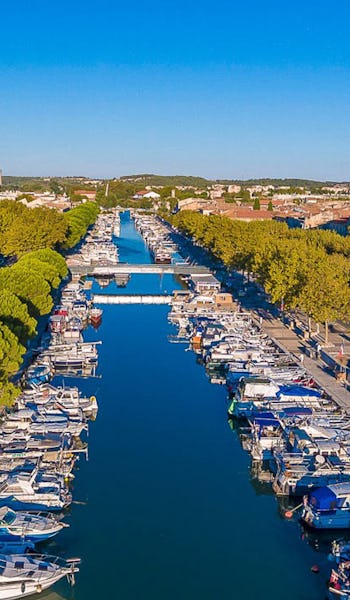 Kommunen Beaucaire i Frankrike.