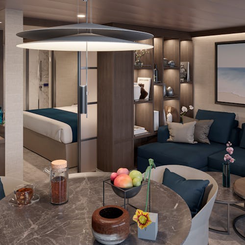 Premier Penthouse Suite ombord på Explora I.