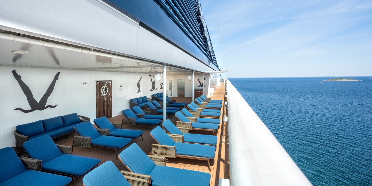 Top 19 Exclusive Solarium ombord på MSC Cruises fartyg Euribia.