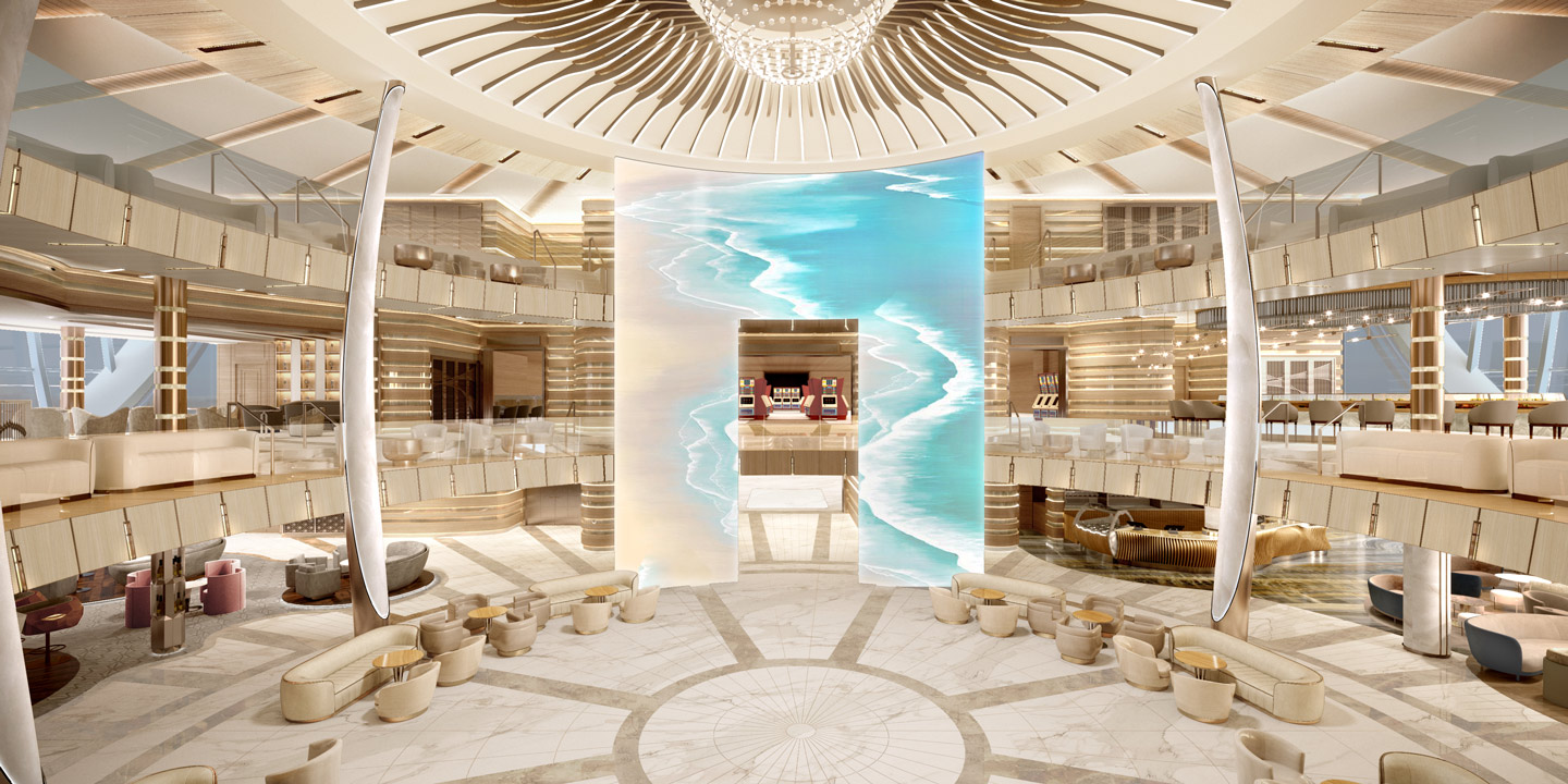 Piazzan ombord på Princess Cruises fartyg Sun Princess.