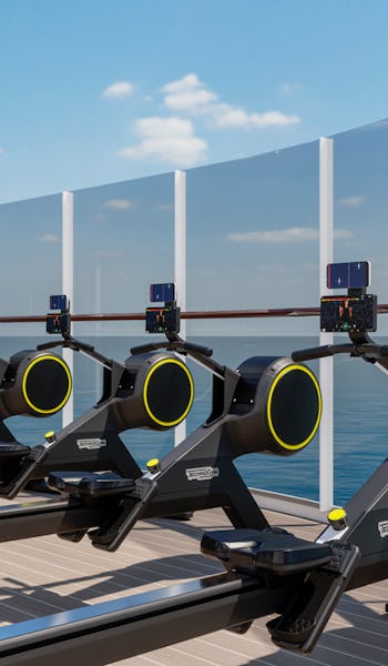 Gym utomhus på däck ombord på Explora I och II.