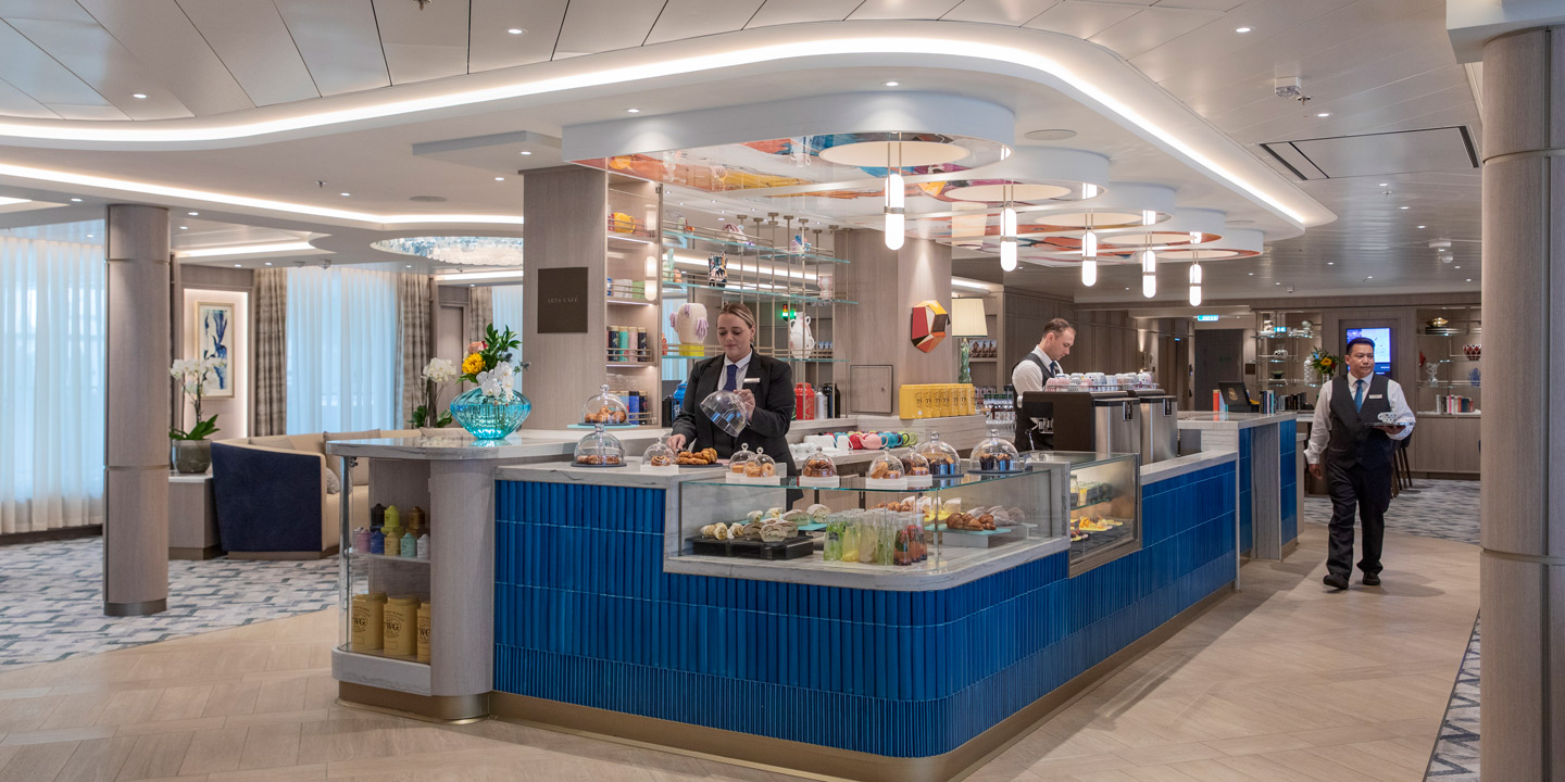 Art Café ombord på Silverseas fartyg Silver Ray.