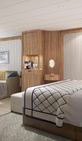 Svit ombord på expeditionsfartyget Seabourn Pursuit.