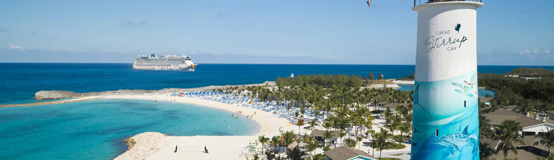 Great Stirrup Cay i Bahamas.