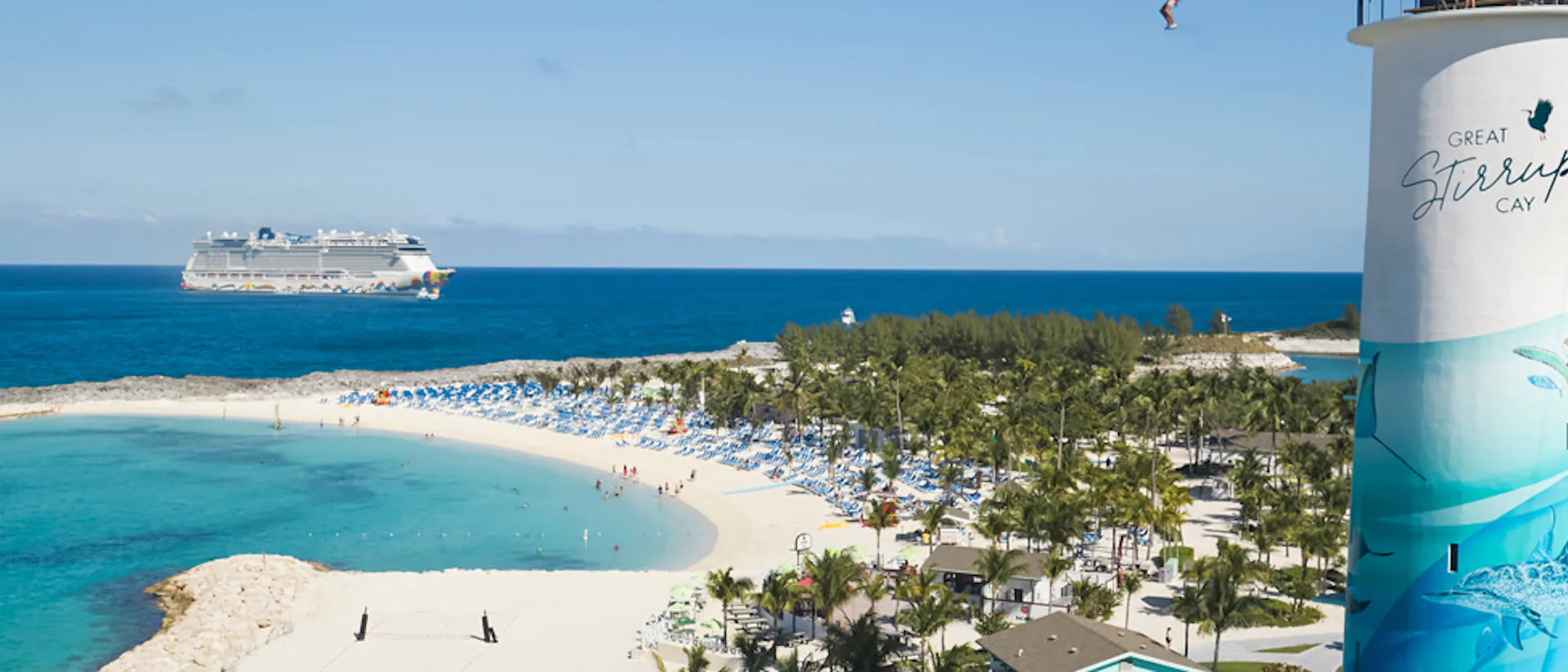 Great Stirrup Cay i Bahamas.