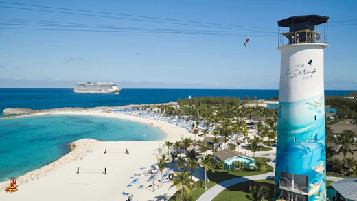 Great Stirrup Cay i Bahamas.