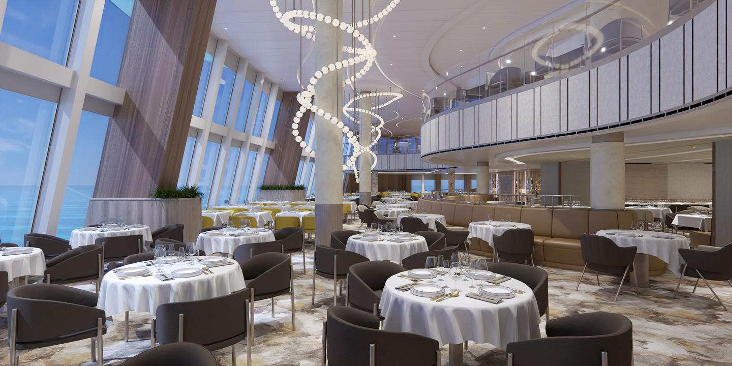 Restaurang Horizons ombord på Princess Cruises fartyg Sun Princess.