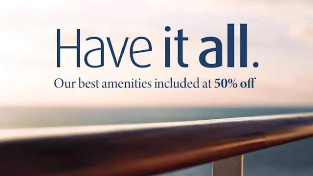 Have it all logo, hos Holland America Line.