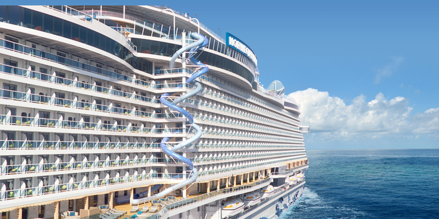 The Rush Slide ombord på Norwegian Cruise Lines fartyg NCL Prima.