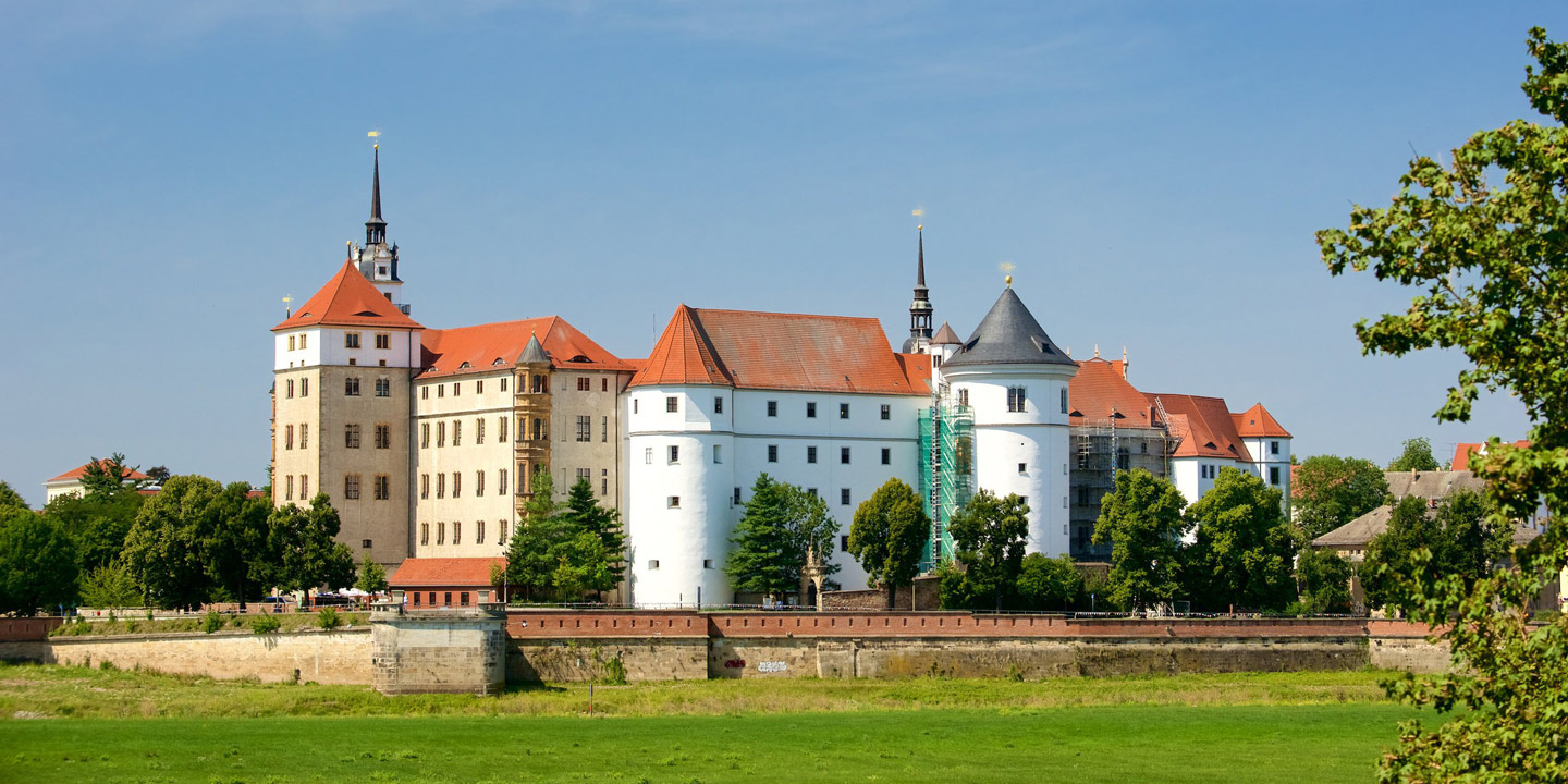 Slottet Hartenfels i Torgau, Tyskland.