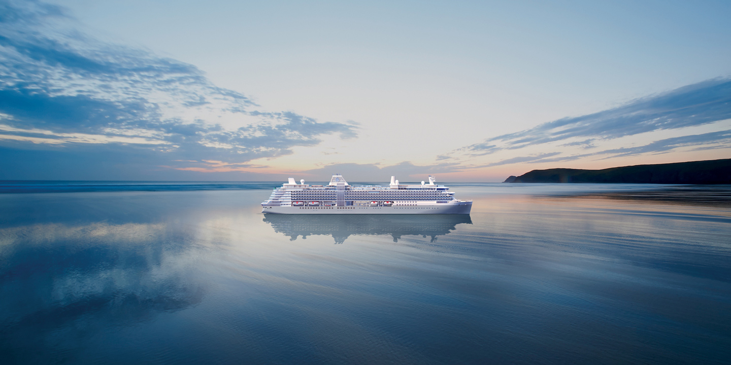 Silversea Cruises fartyg Silver Nova till havs.