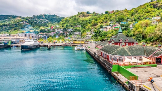 Hamnen i Kingstown på St. Vincent.