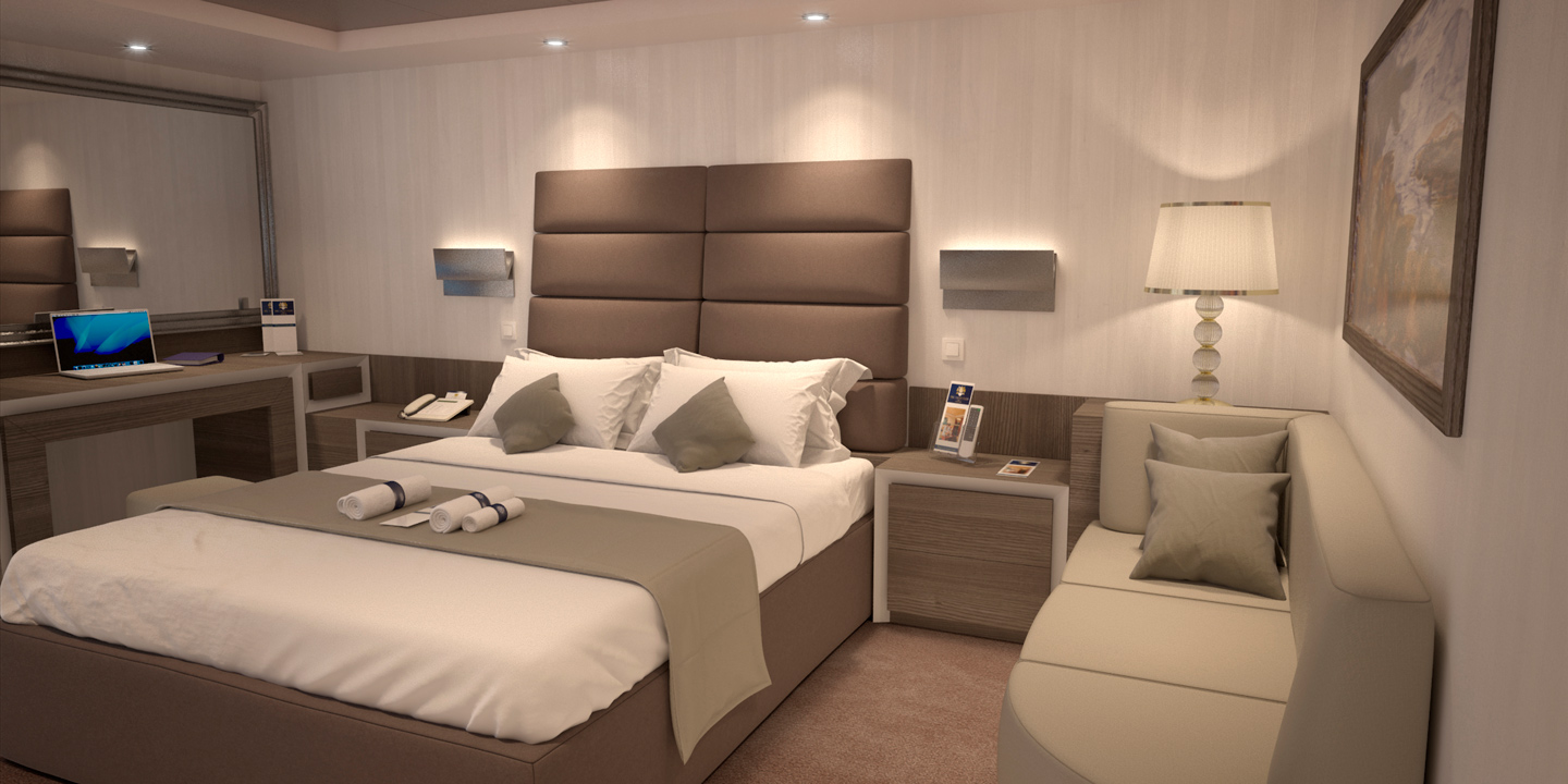 Svit i MSC Yacht Club.