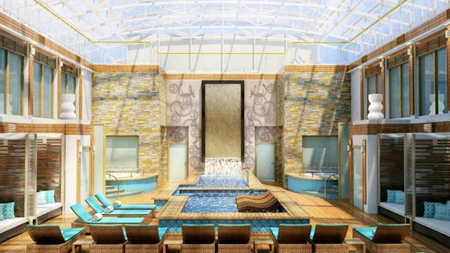 Poolområdet i The Haven på utvalda fartyg hos Norwegian Cruise Line.