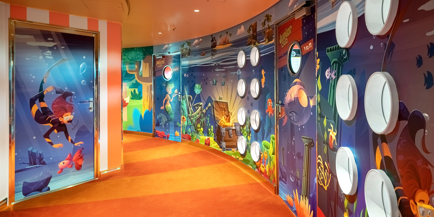 Doremiland Junior Club ombord på MSC Cruises fartyg Euribia.